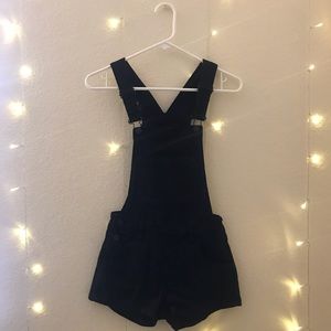 Black Pacsun Short Overalls